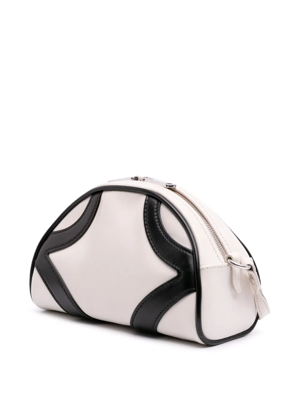 Pre-owned Prada 2013-2025 Soft Calfskin Bowling Crossbody Bag