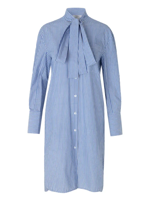 tie neck shirt dress