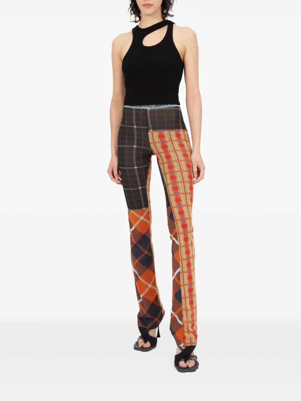Ottolinger Lounge cut-out tank top Zwart