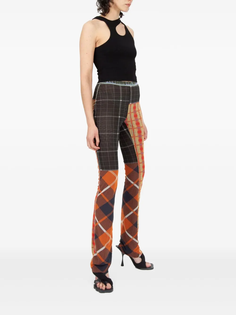 Ottolinger Lounge cut-out tank top Zwart