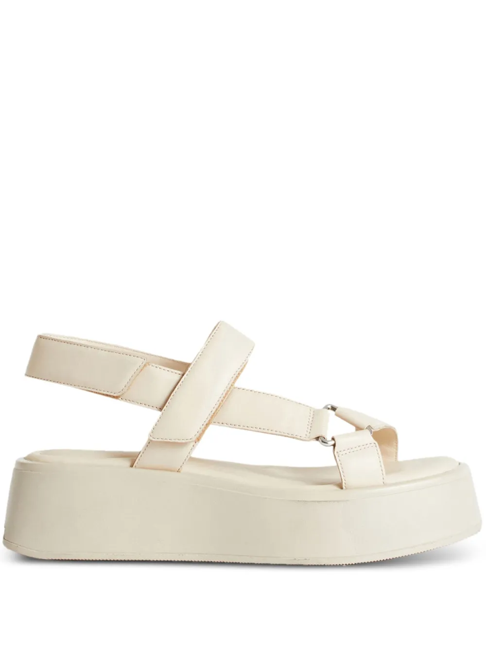 Vagabond 50mm Leather Platform Sandals In White