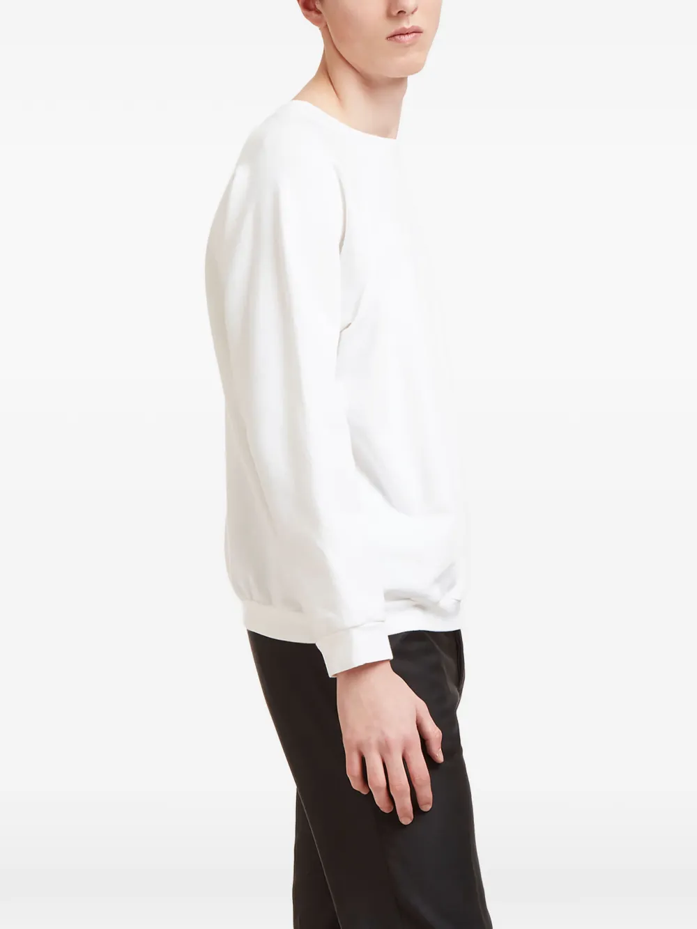Crew-Neck Raglan-Sleeve Sweatshirt