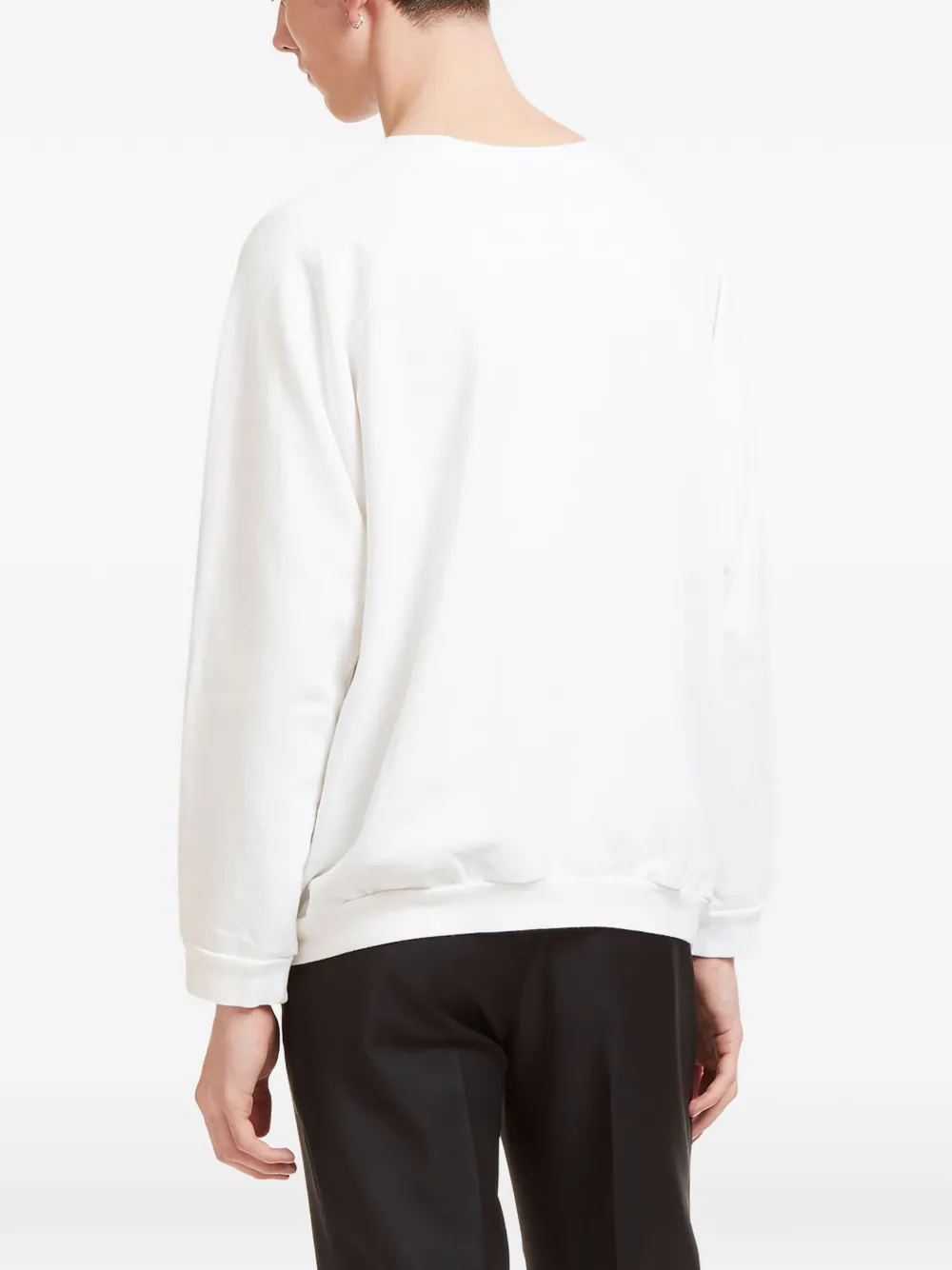 Crew-Neck Raglan-Sleeve Sweatshirt