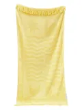 Sunnylife patterned fringed-trims towel - Yellow