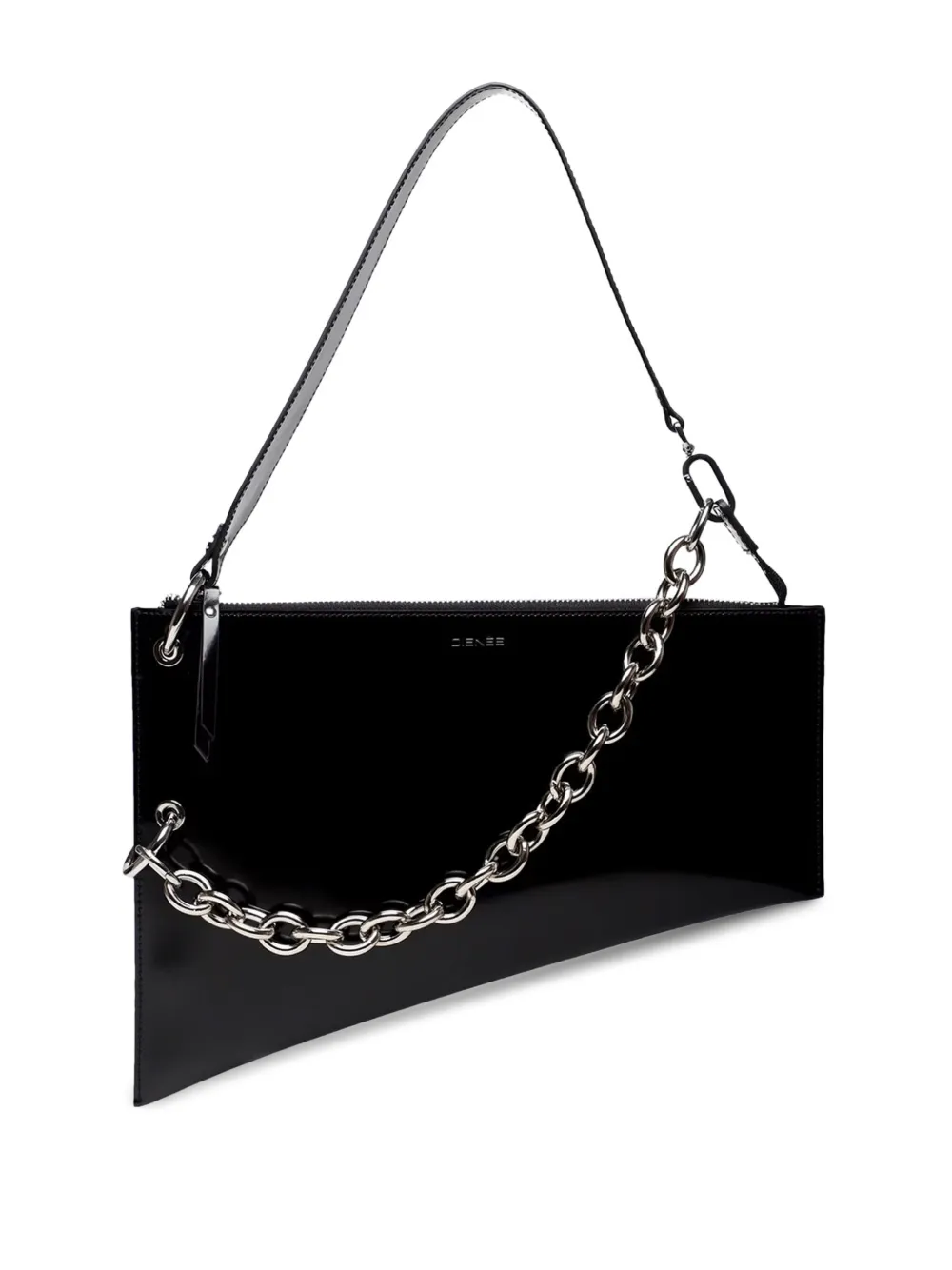 Saund patent leather shoulder bag