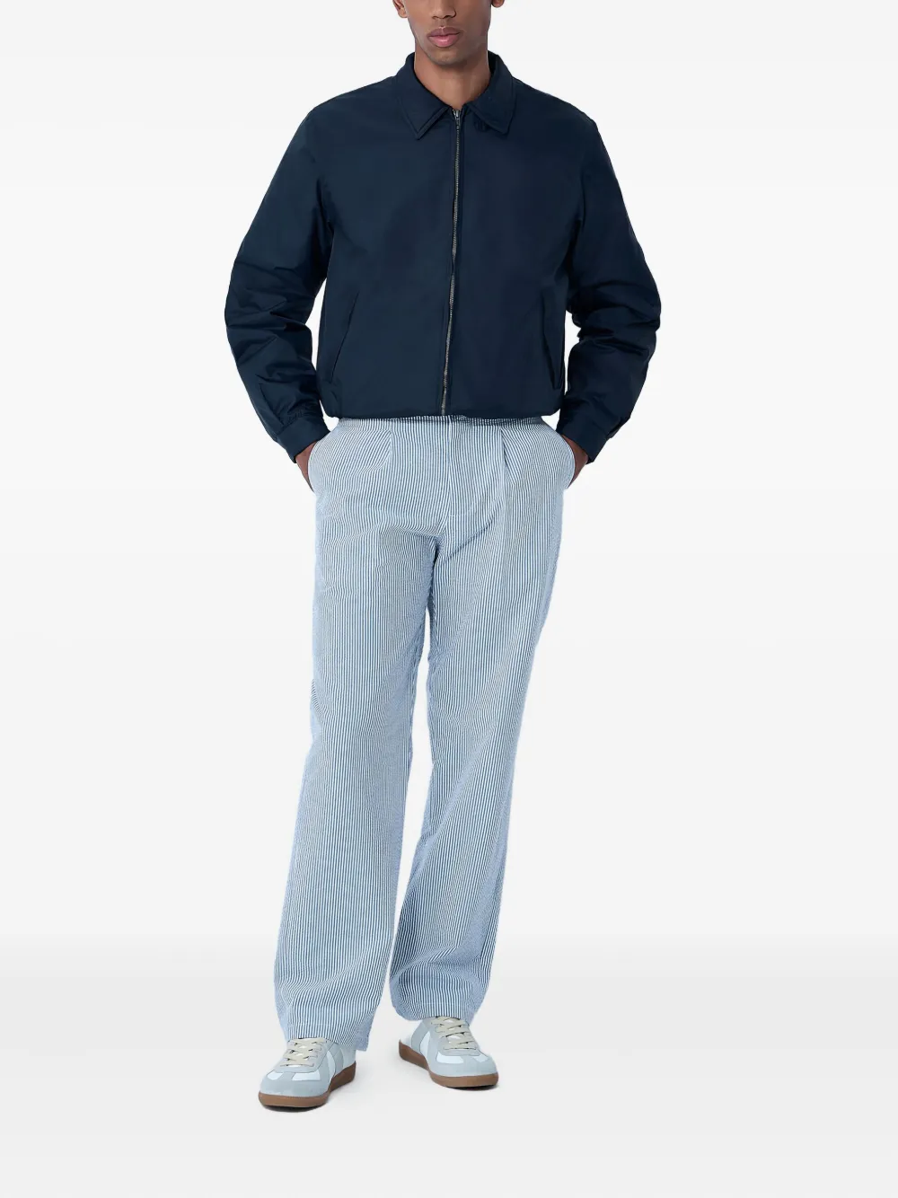 NOAH striped trousers - Blauw