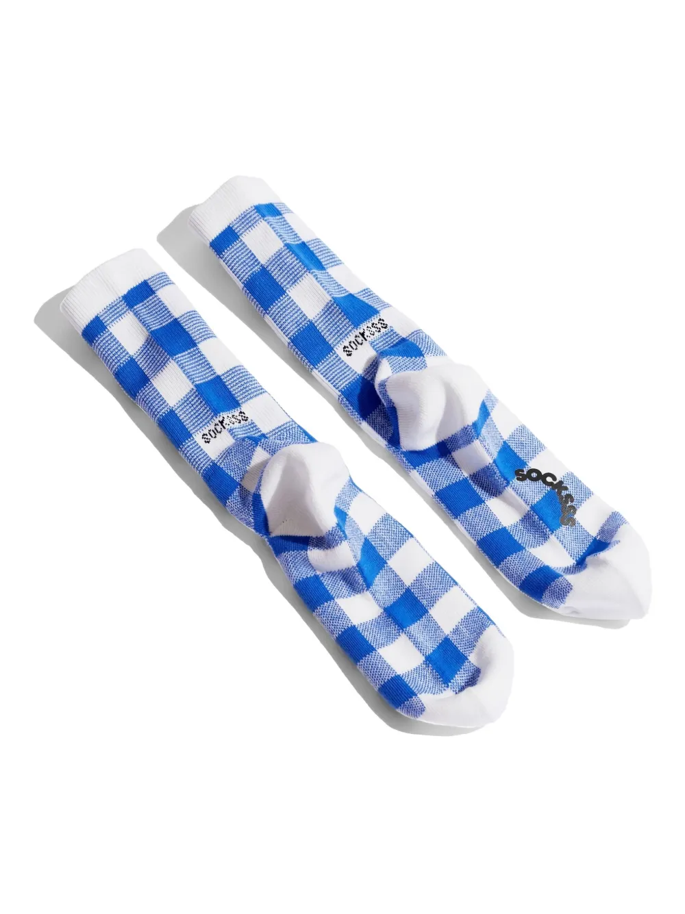  Socksss Gingham-check Pattern Socks - White 