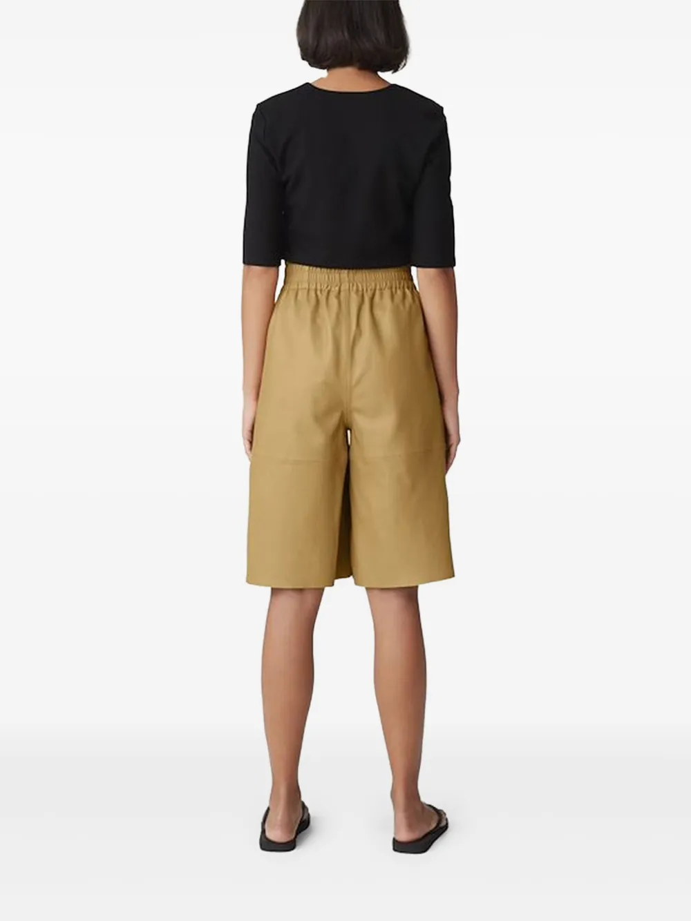 Gestuz Alana leather shorts Bruin