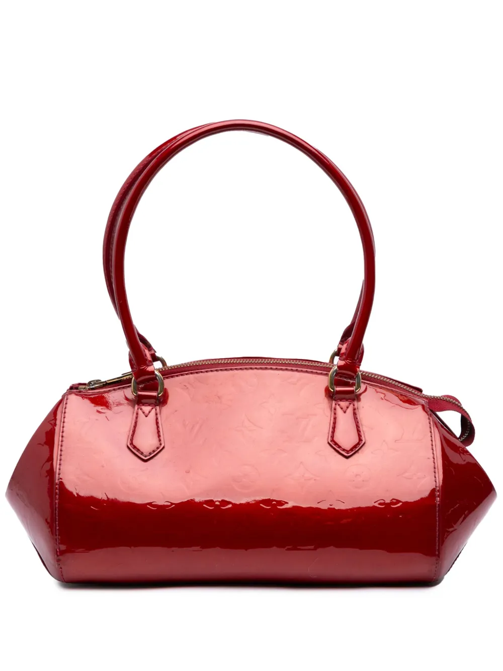 Louis Vuitton Pre-Owned 2010 モノグラム ヴェルニ シャーウッド GM ハンドバッグ - レッド Louis Vuitton Pre-Owned 2010 モノグラム ヴェルニ シャーウッド GM ハンドバッグ - レッド
