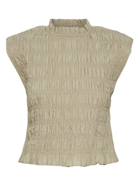Gestuz smocked-panel sleeveless top