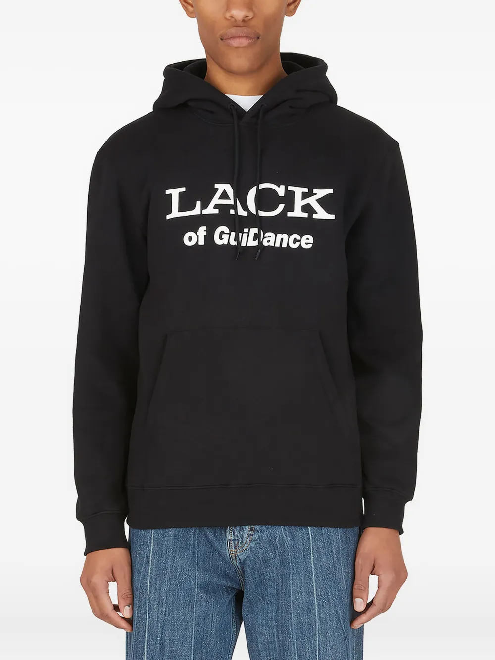Lack of Guidance Alessandro drawstring hoodie | Black | Image 1