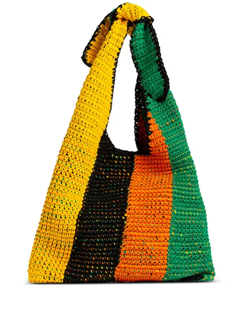 CEFÉR Pekines striped-woven tote bag