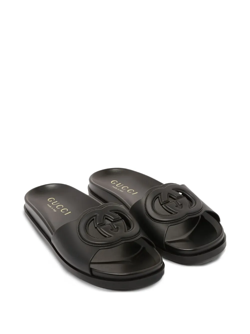 Gucci GG leren sandalen Zwart