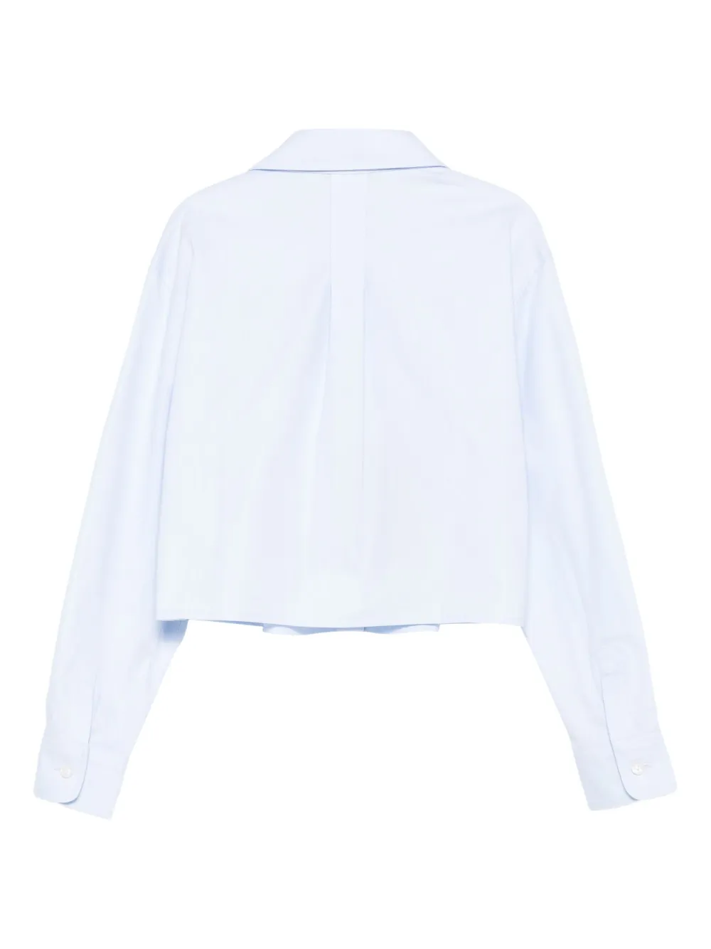 Dolce & Gabbana Kids Shirt met Peter Pan kraag en logopatch Blauw