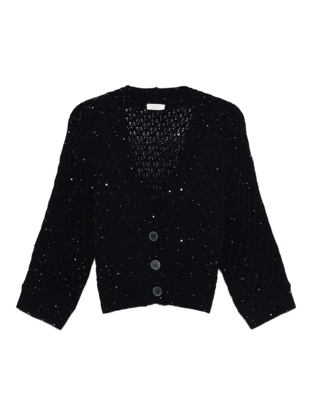 Peserico sequin-embellished cardigan Blauw