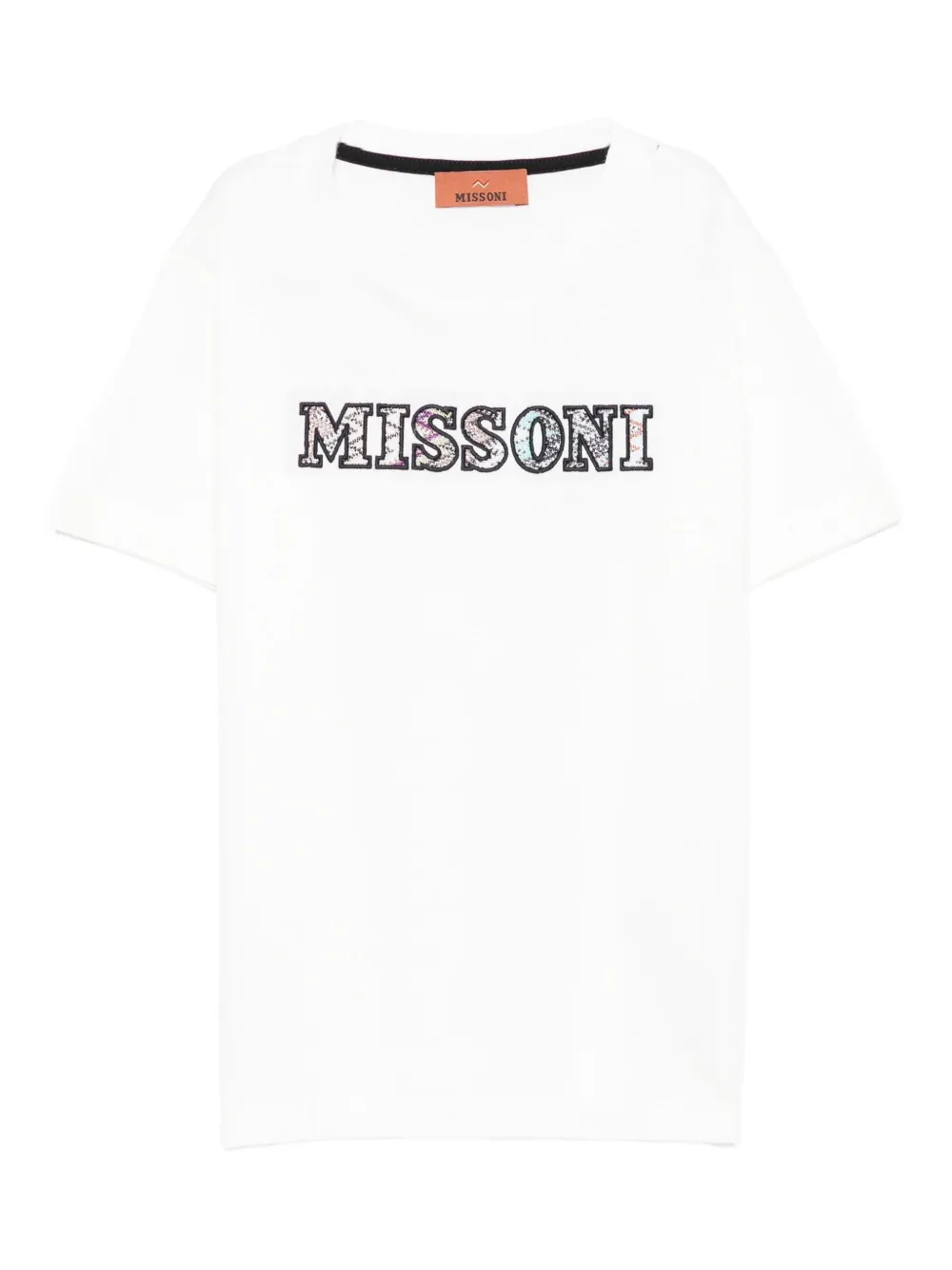 Missoni Kids embellished-logo t-shirt Wit