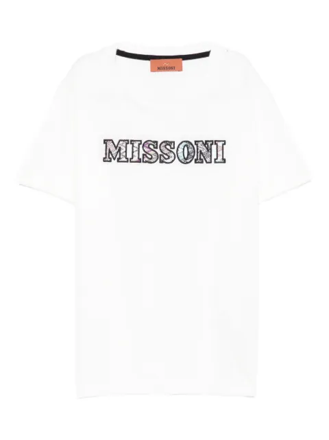Missoni Kids playera con logo y detalles
