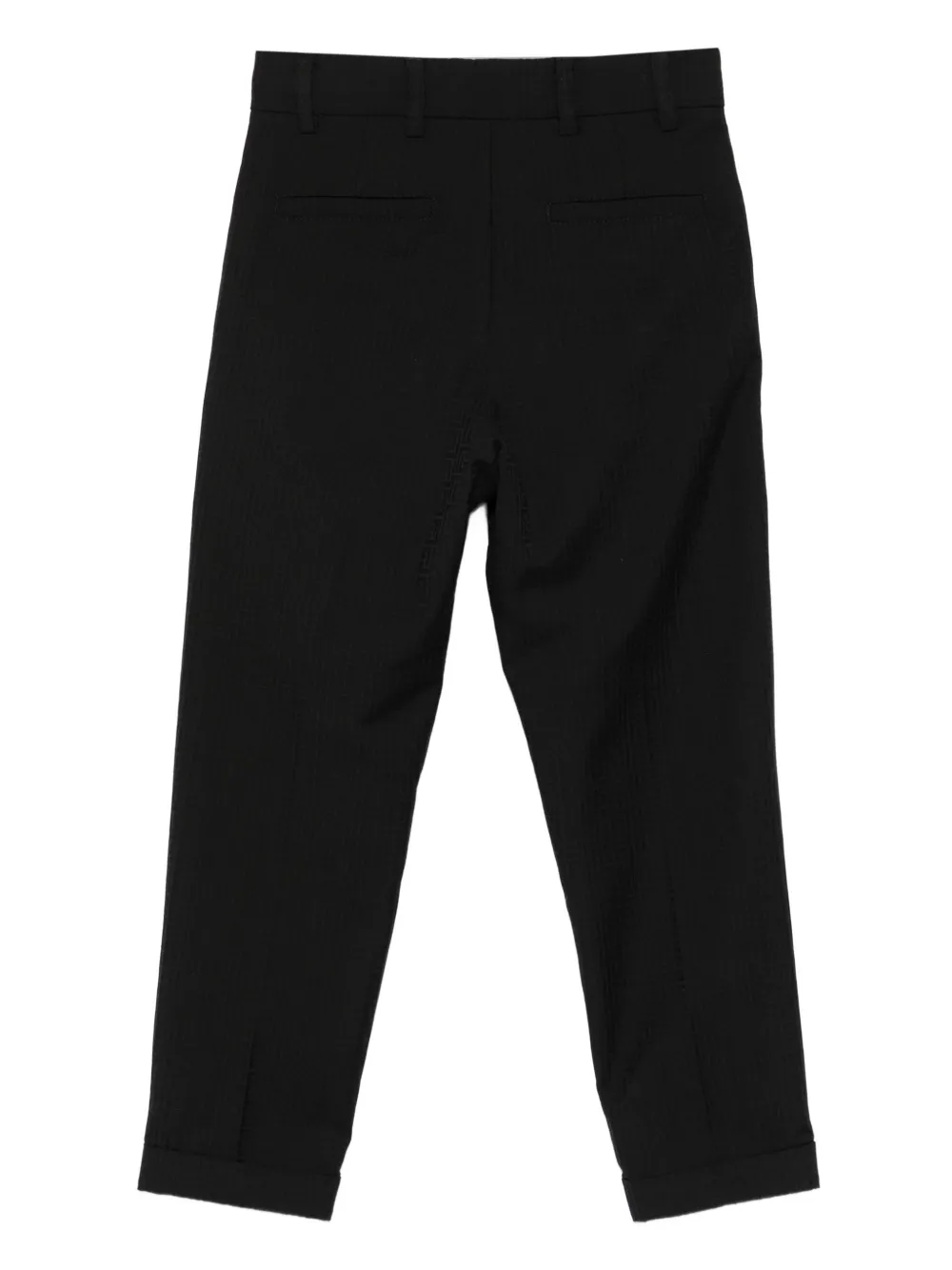 Balmain Kids virgin-wool trousers Zwart