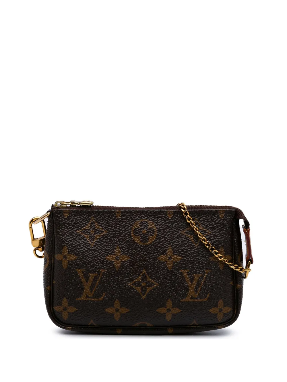 Louis Vuitton Pre-Owned 2019 モノグラム ミニ ポシェット アクセソワール ハンドバッグ - ブラウン Louis Vuitton Pre-Owned 2019 モノグラム ミニ ポシェット アクセソワール ハンドバッグ - ブラウン
