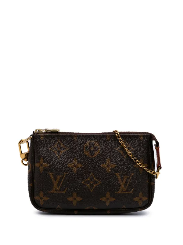 Louis Vuitton Pre-Owned 2019 Monogram Mini Pochette Accessoires Handbag Brown FARFETCH CZ