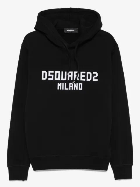 DSQUARED2 logo-embroidered hoodie