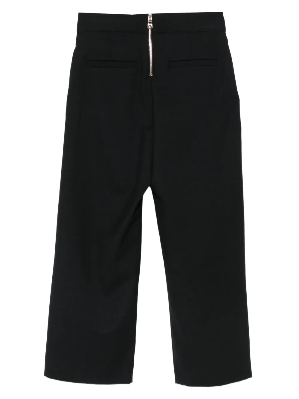 Balmain Kids button-fastening wrap trousers Zwart