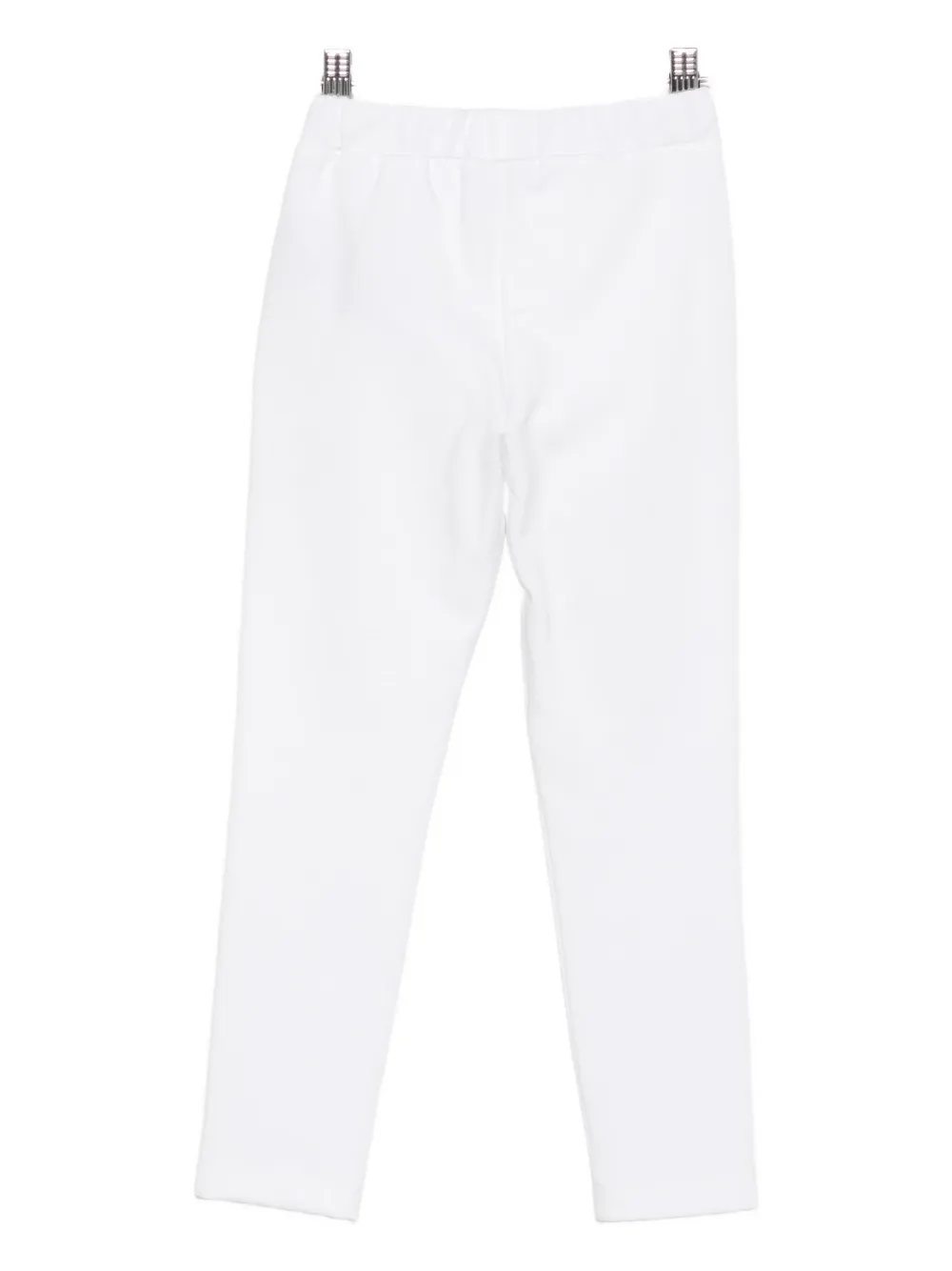 Balmain Logo Button Joggers In White