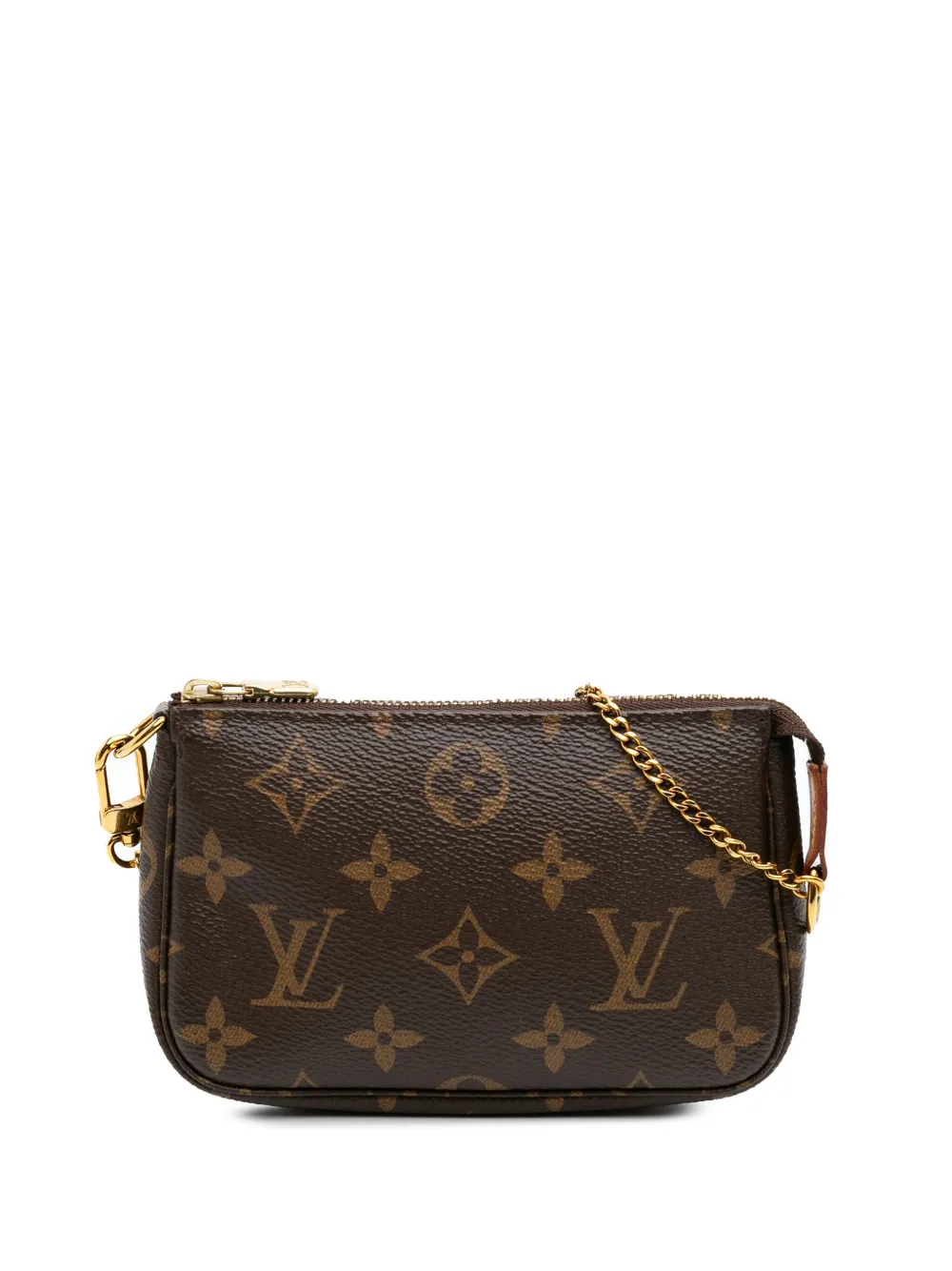 Louis Vuitton Pre-Owned 2019 モノグラム ミニ ポシェット アクセソワール ハンドバッグ - ブラウン Louis Vuitton Pre-Owned 2019 モノグラム ミニ ポシェット アクセソワール ハンドバッグ - ブラウン