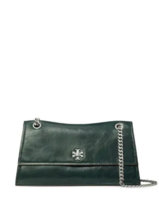 Tory Burch Kira Turnlock Shoulder Bag | Green | FARFETCH CA