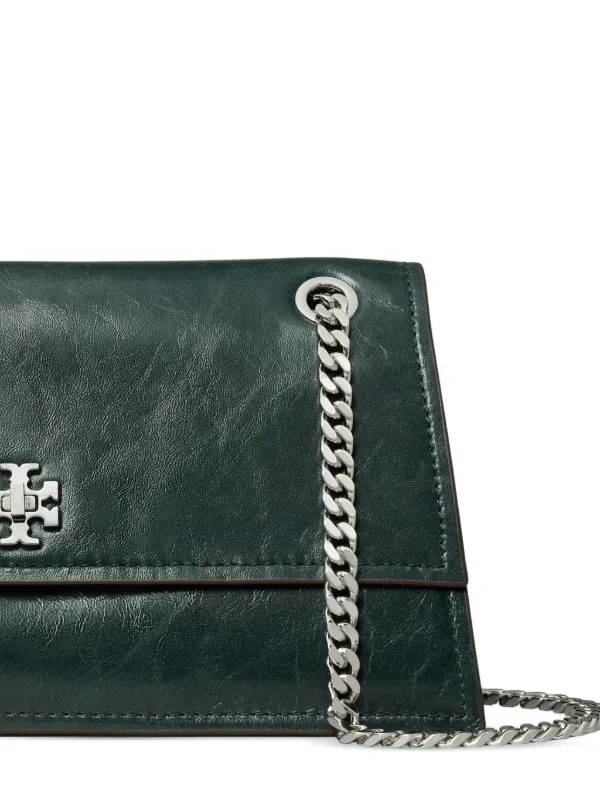 Tory Burch Kira Turnlock Shoulder Bag | Green | FARFETCH