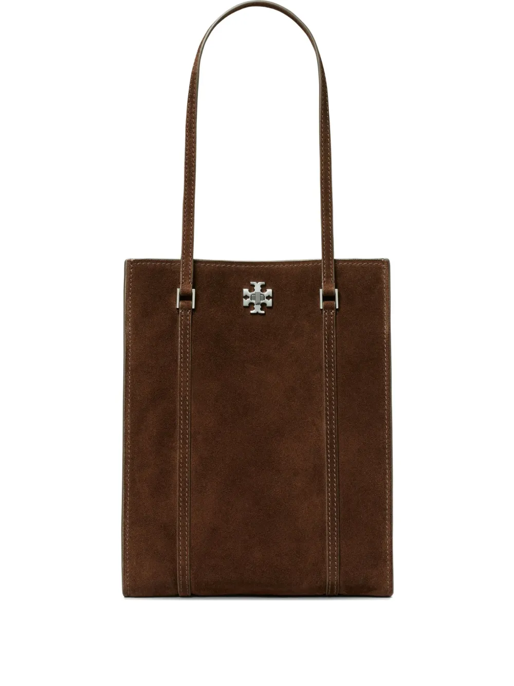 small Kira turnlock suede tote bag