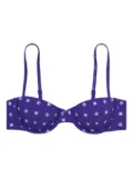 Tory Burch geometric-pattern bikini top - Blue