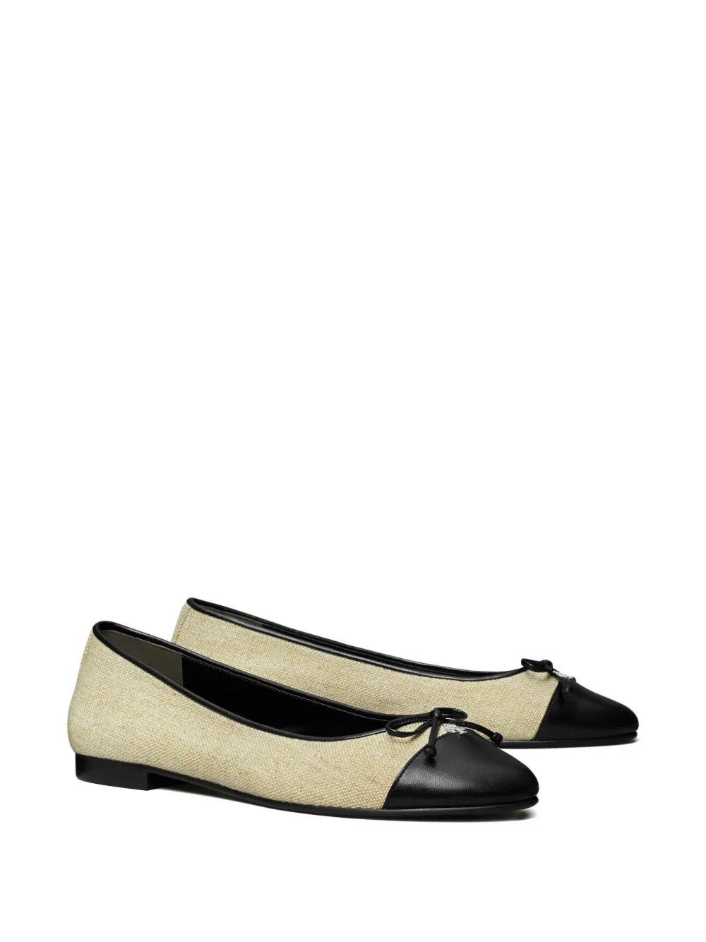 Tory Burch Cap-toe Bow Ballet Flats
