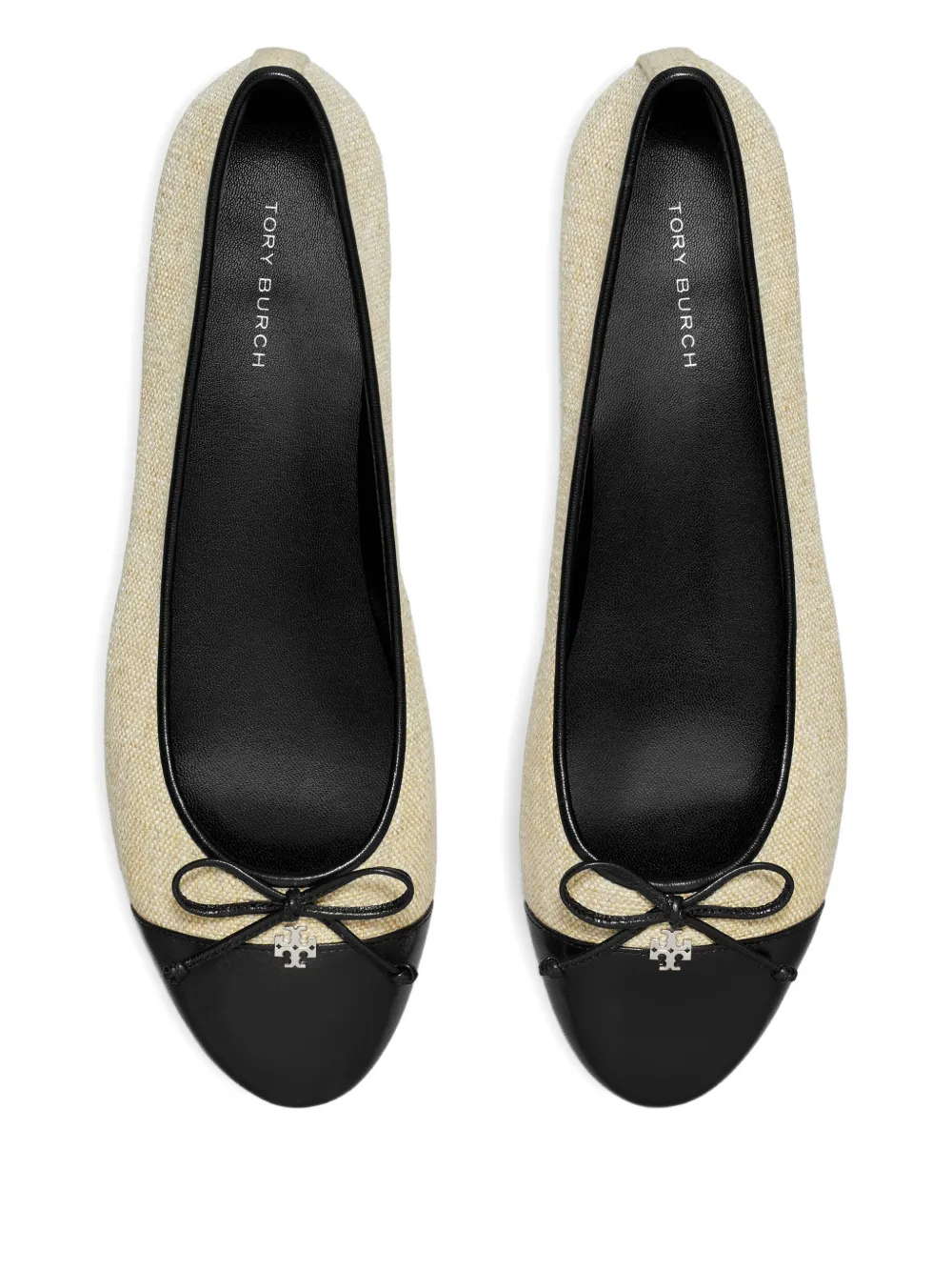 Tory Burch Cap-toe Bow Ballet Flats