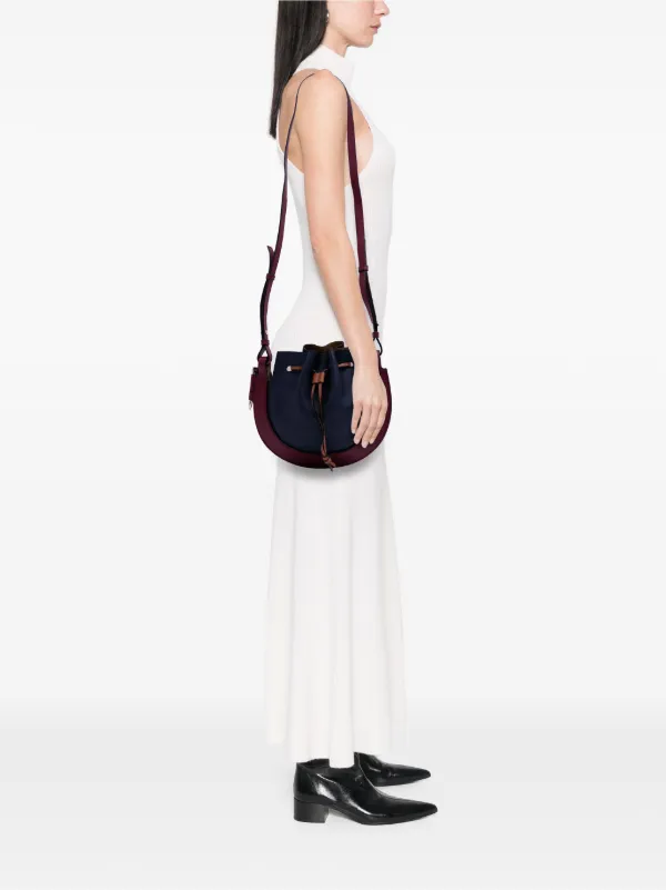 Loewe Pre-Owned 2020 Small Leather Colorblock Horseshoe Crossbody Bag Red  FARFETCH JO