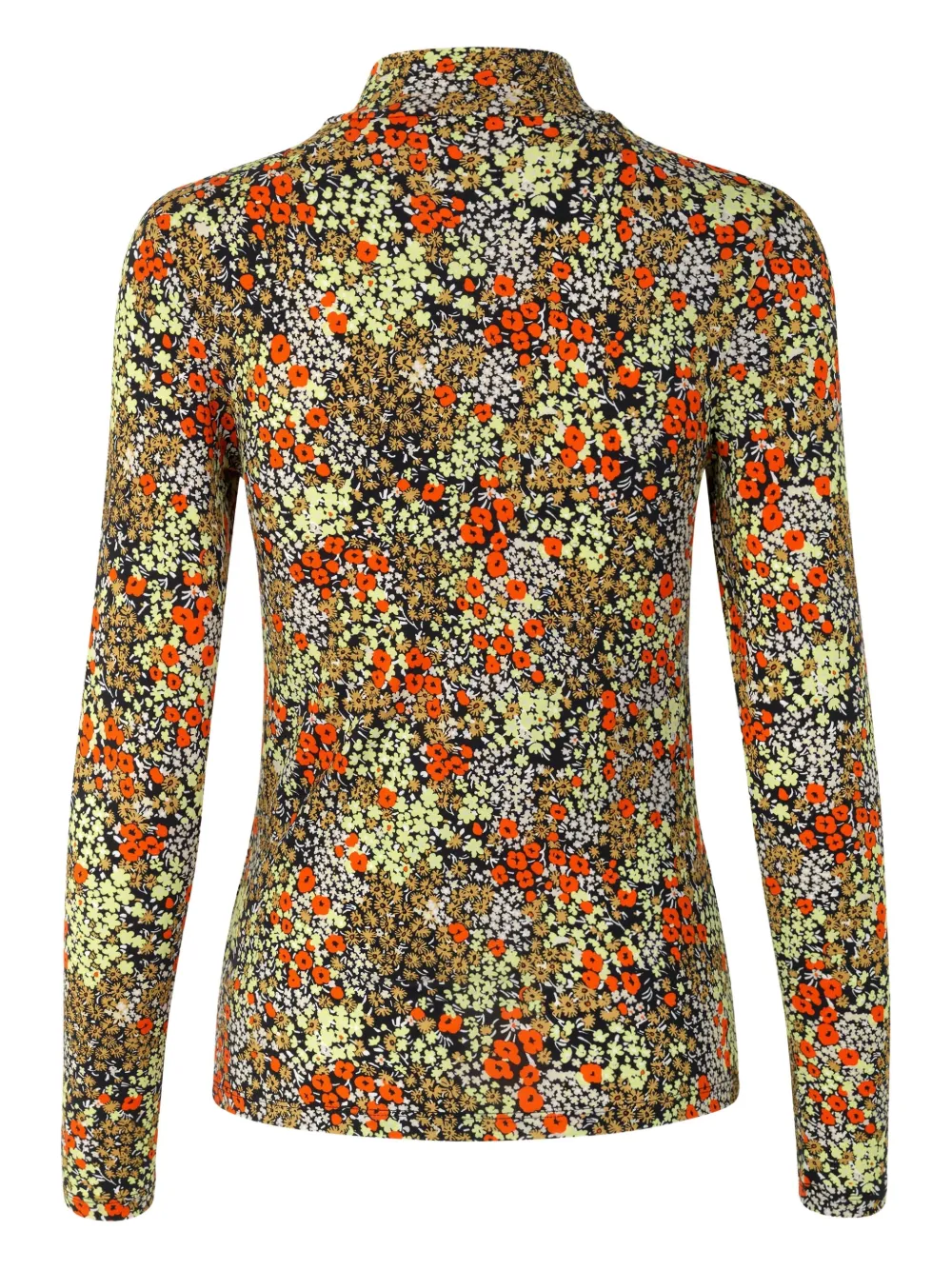 SAMSOE SAMSOE floral-print turtleneck top - Groen