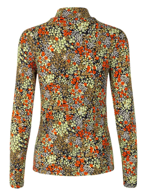 サムソサムソ(SAMSOE SAMSOE) 長袖カットソー SAMSOE SAMSOE floral-print Turtleneck Top | Green | FARFETCH