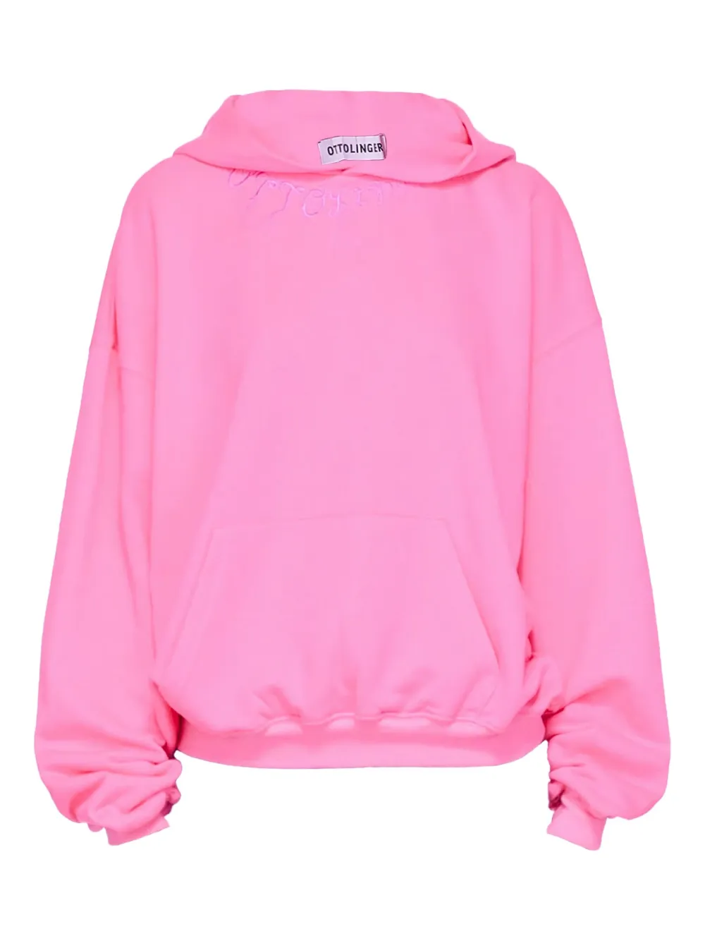 Ottolinger embroidered cotton hoodie Roze