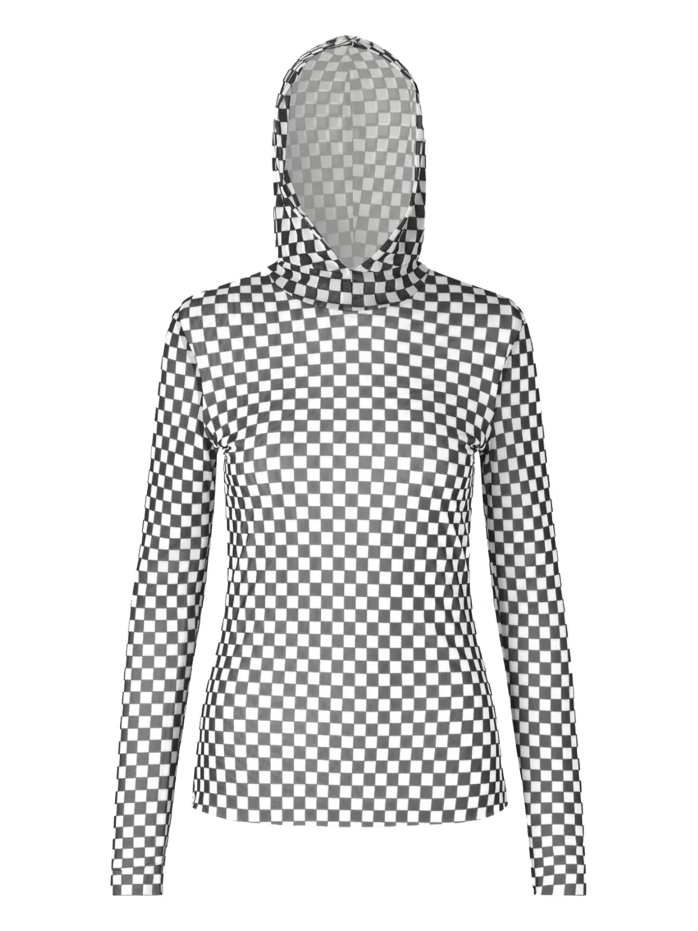 Junetta checkered hoodie