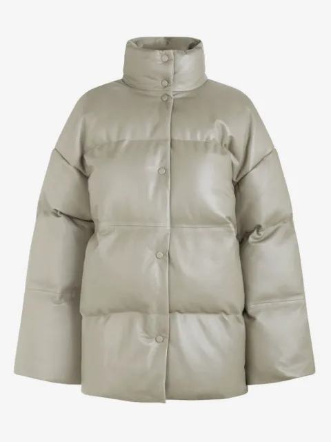 SAMSOE SAMSOE veste en cuir à design matelassé