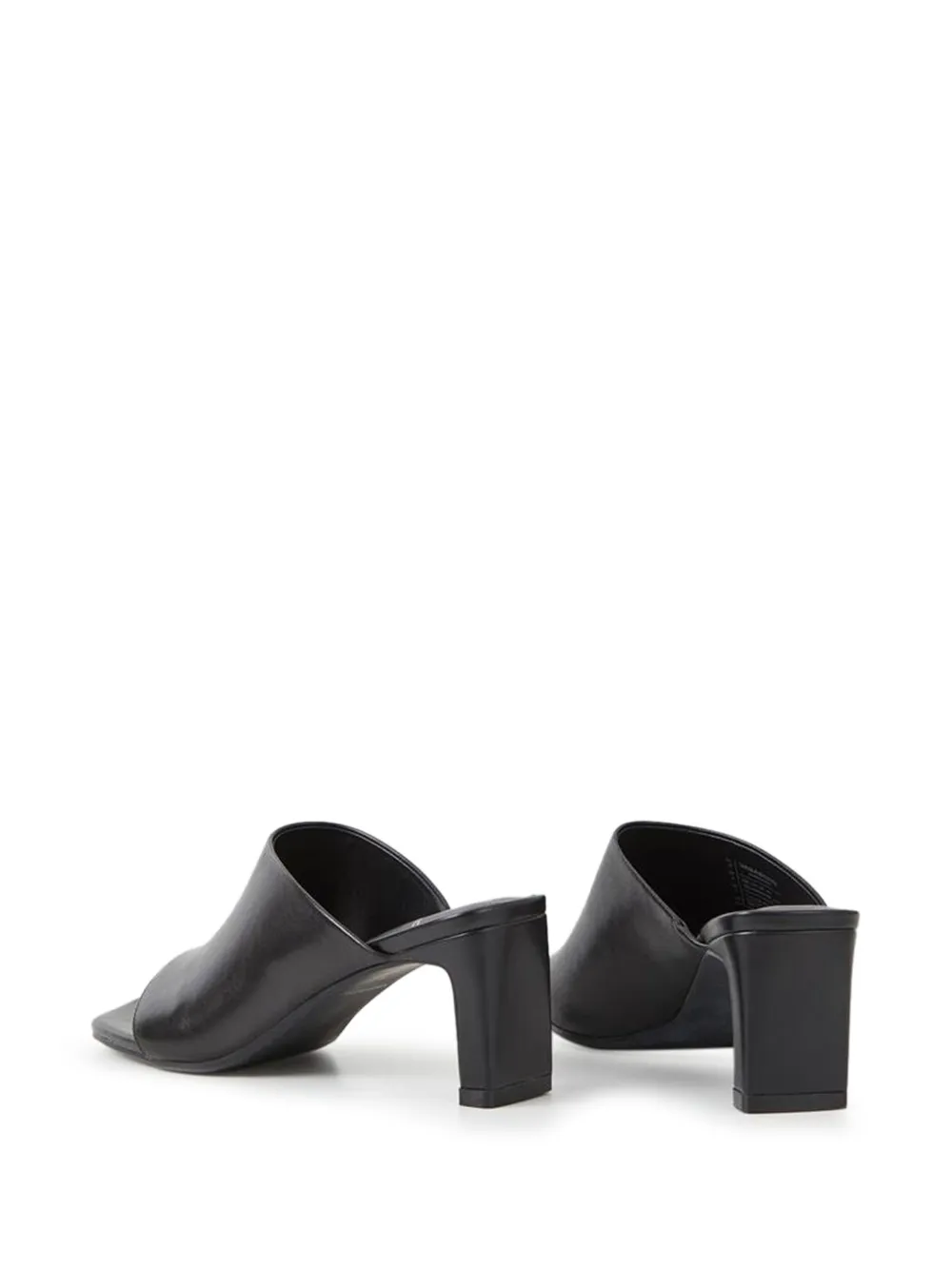 Vagabond Block-heel Open-toe Mules In Black