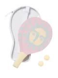 Sunnylife sun face-print beach bats - Pink