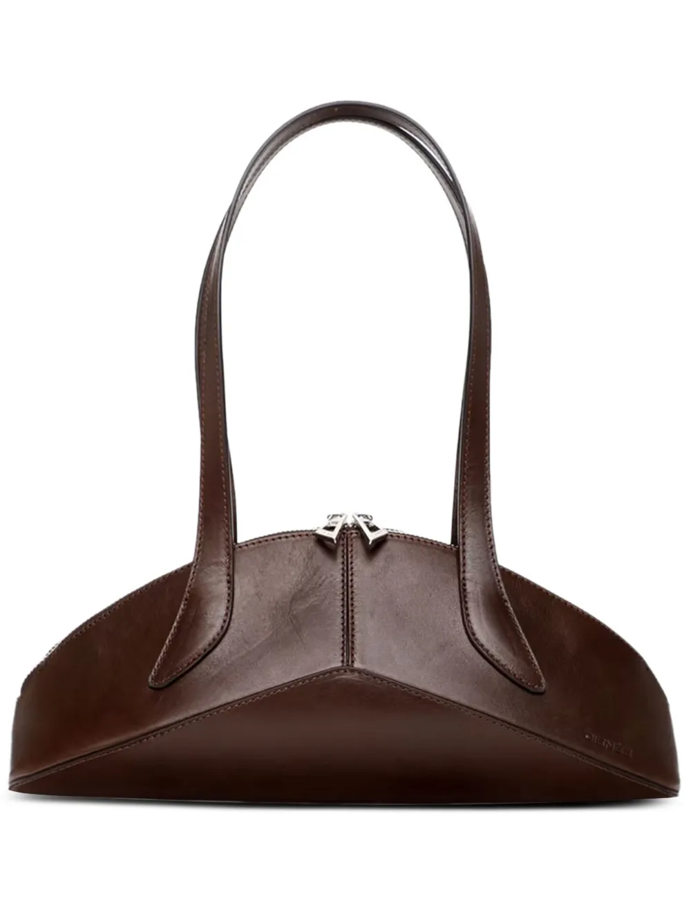 Arco creased leather shoulder bag