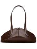 Dienèe Arco creased leather shoulder bag - Brown