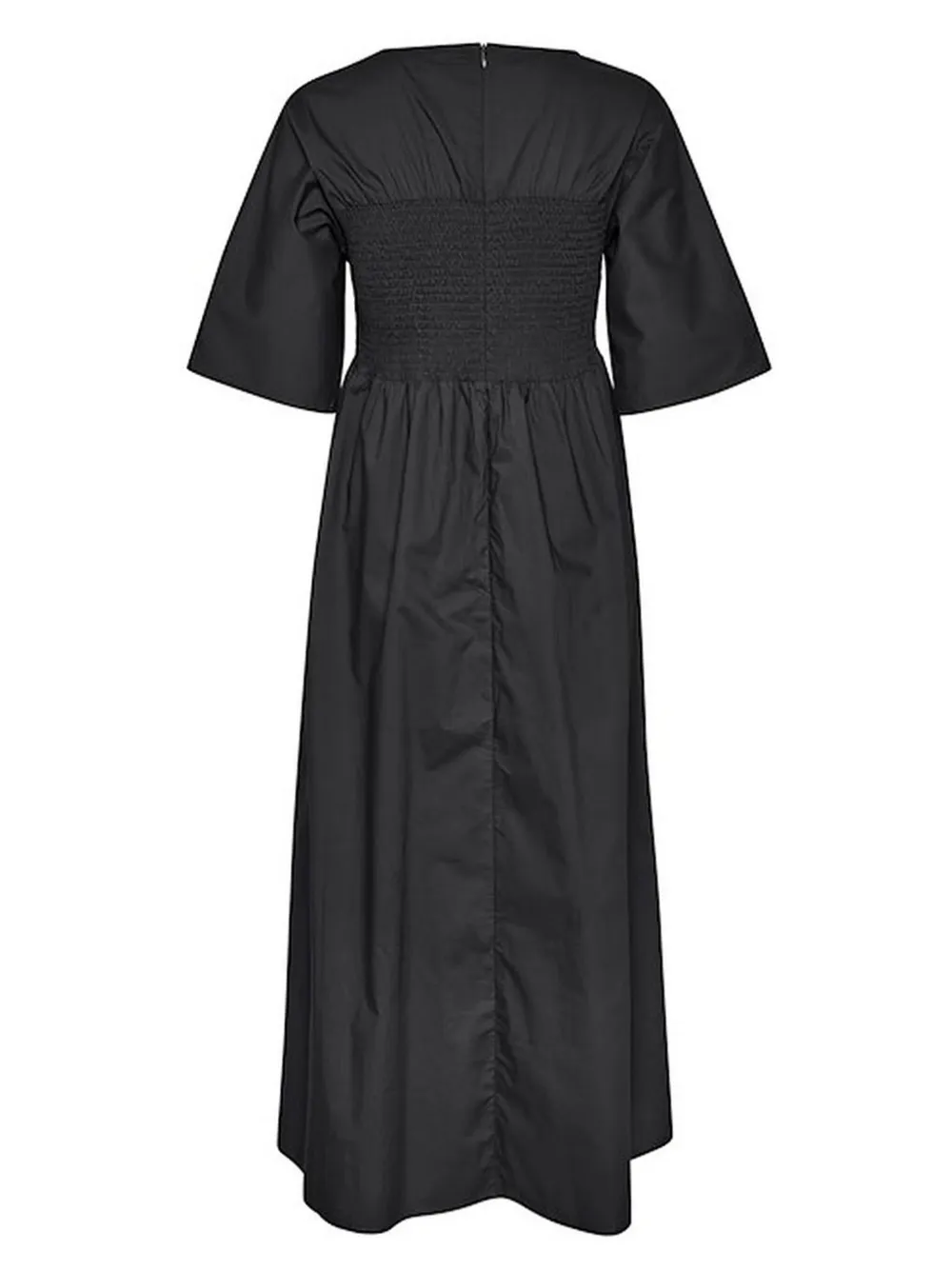 Gestuz Karlota smocked-detail maxi dress Zwart