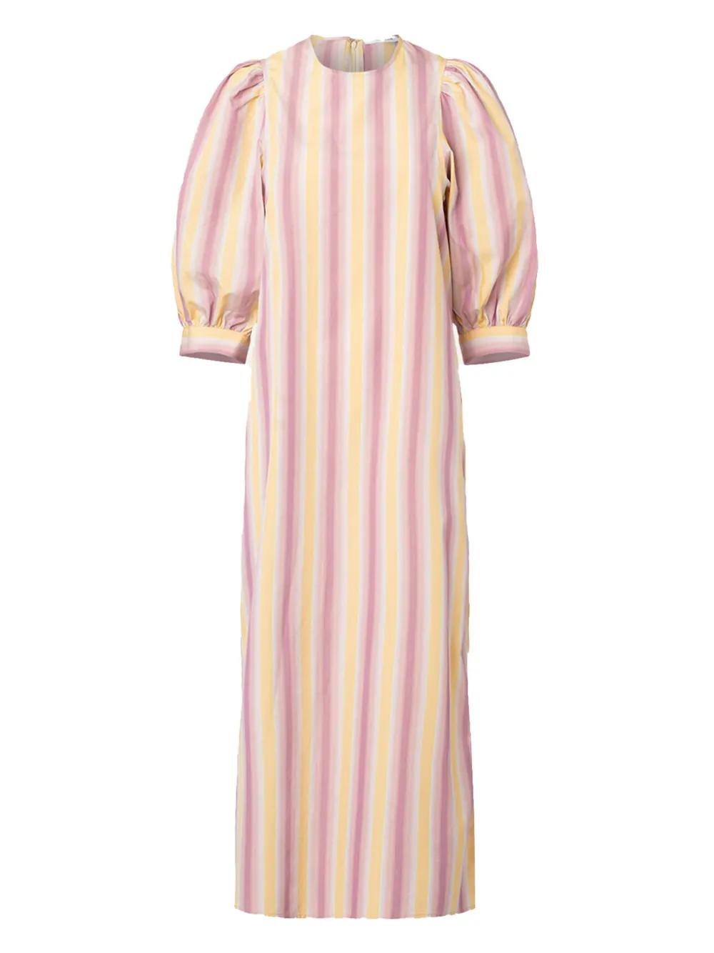 SAMSOE Celestina puff-sleeve dress Roze
