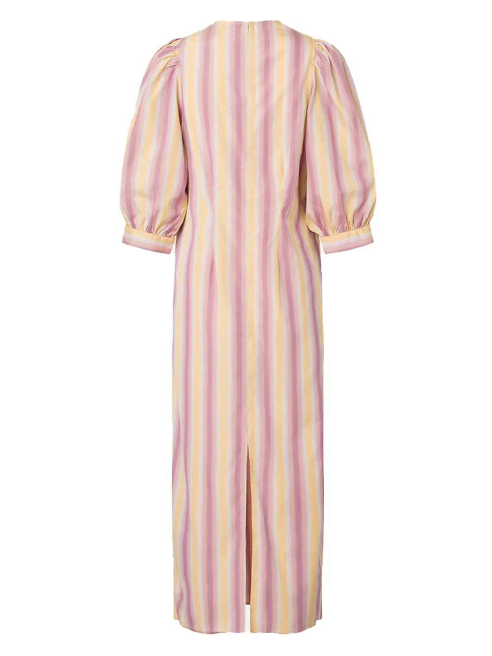 SAMSOE Celestina puff-sleeve dress Roze