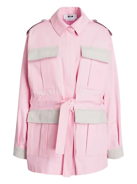 MSGM gabardine pocket jacket