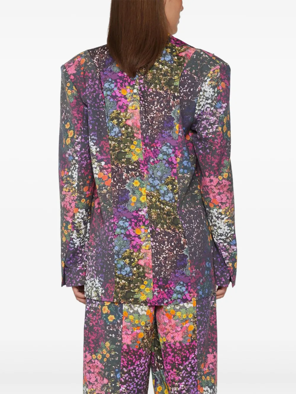 ROTATE BIRGER CHRISTENSEN floral-print blazer Paars