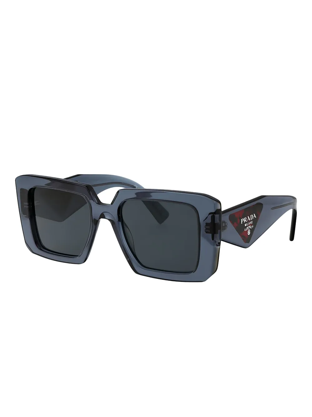 Prada Eyewear Zonnebril met vierkant montuur - Grijs